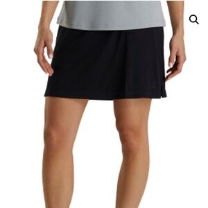 New! FootJoy Performance Interlock Knit Skort Black Shorts Skirt Pockets Size S
